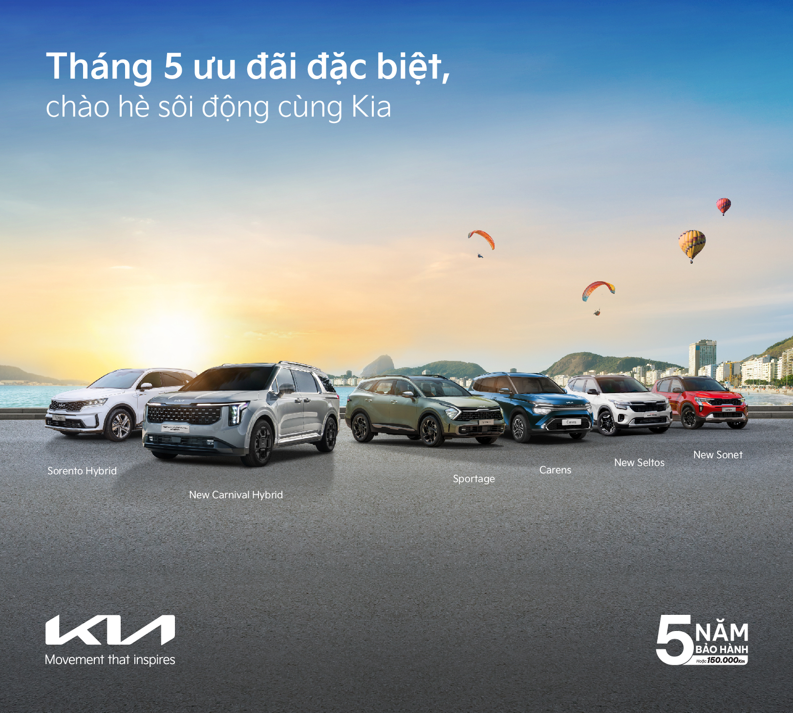 Tháng 5 chào Hè, Kia tung ưu đãi lớn nhất trong năm